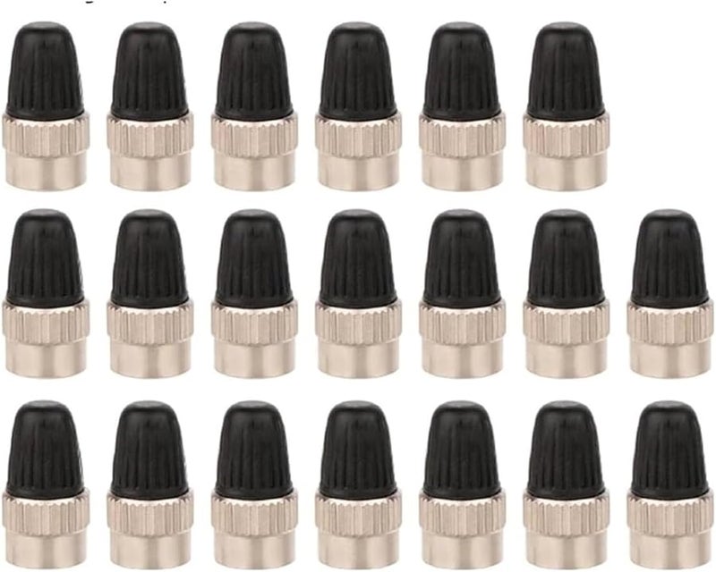 Brass AV Caps GSV 20pc Slotted Valve Cap With Core Remover Air Dust Cover For Car Motorcycle - Image 2