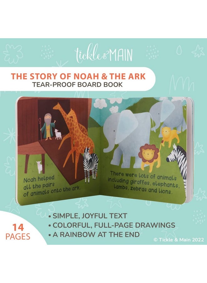 Tickle & Main Noah’S Ark 4-Piece Gift Set For Infants 0-12 Months, Includes Storybook And 3 Pairs Of Animal Socks Noah Arc Noahs Ark Book For Baby  - Image 5