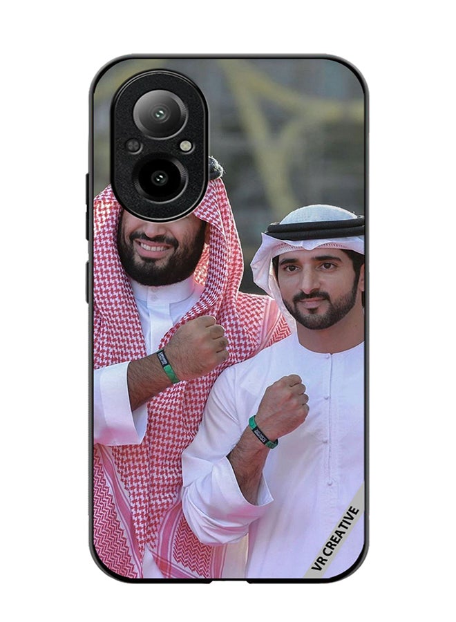 VR CREATIVE Protective Case Cover For Realme C67 4G Mohammed Bin Salman And Sheikh Hamdan Bin Mohammed Bin Rashid Al Maktoum Design Multicolour - Image 1