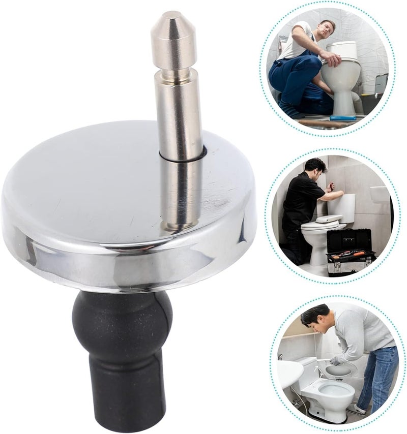 Lystin Upgraded 2 Full set Toilet Seat Hinge Fixings Top Fix Nuts Screws Quick Release Hinges Fittings Rubber Back To Wall For Toilet Seat Hinges Replacement - Image 3