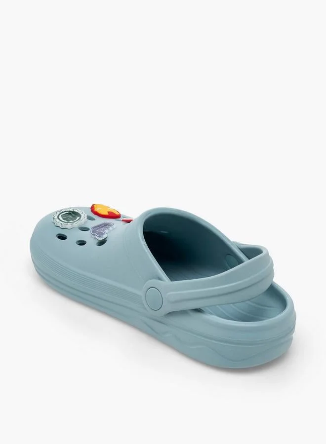 Marvel BLUE Boys Backstrap Avengers Accent School Clogs for Men | Best Price UAE