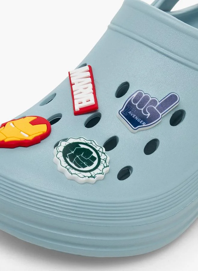 Marvel BLUE Boys Backstrap Avengers Accent School Clogs for Men | Best Price UAE
