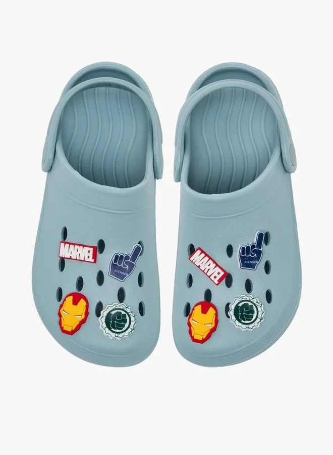 Marvel BLUE Boys Backstrap Avengers Accent School Clogs for Men | Best Price UAE