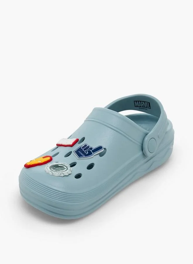 Marvel BLUE Boys Backstrap Avengers Accent School Clogs for Men | Best Price UAE