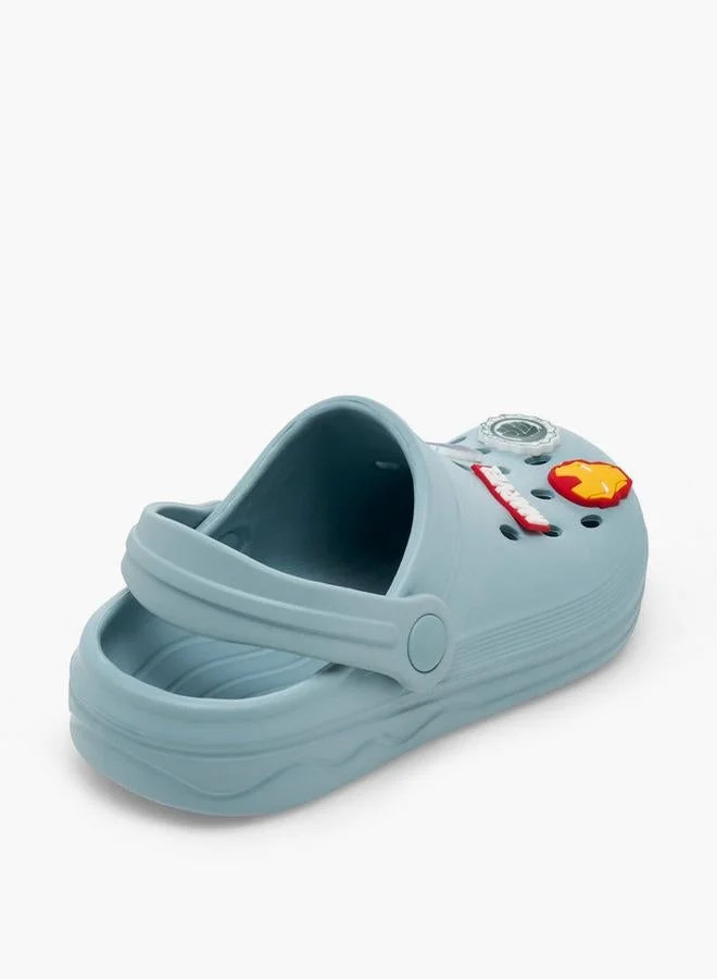 Marvel BLUE Boys Backstrap Avengers Accent School Clogs for Men | Best Price UAE