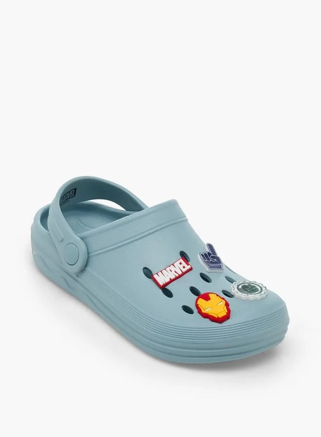مارفل Boys Backstrap Avengers Accent School Clogs