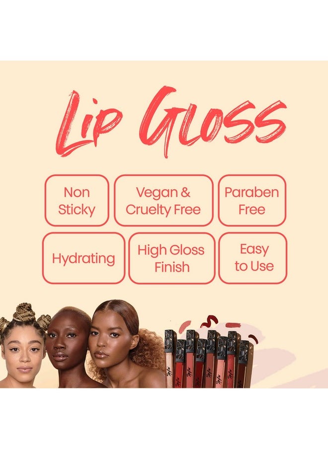 The Lip Bar Vegan Nonsticky Lip Gloss High Shine Finish Flyy Girl  - Image 5