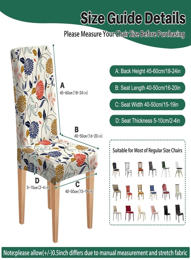 Dioxide Dining Chair Slipcovers, Removable Washable Dining Chair Covers Set of 6, High Back Chair Covers - Universal Fit Chair Slipcovers for Kitchen, Hotel, Office or Wedding Ceremony - Image 4