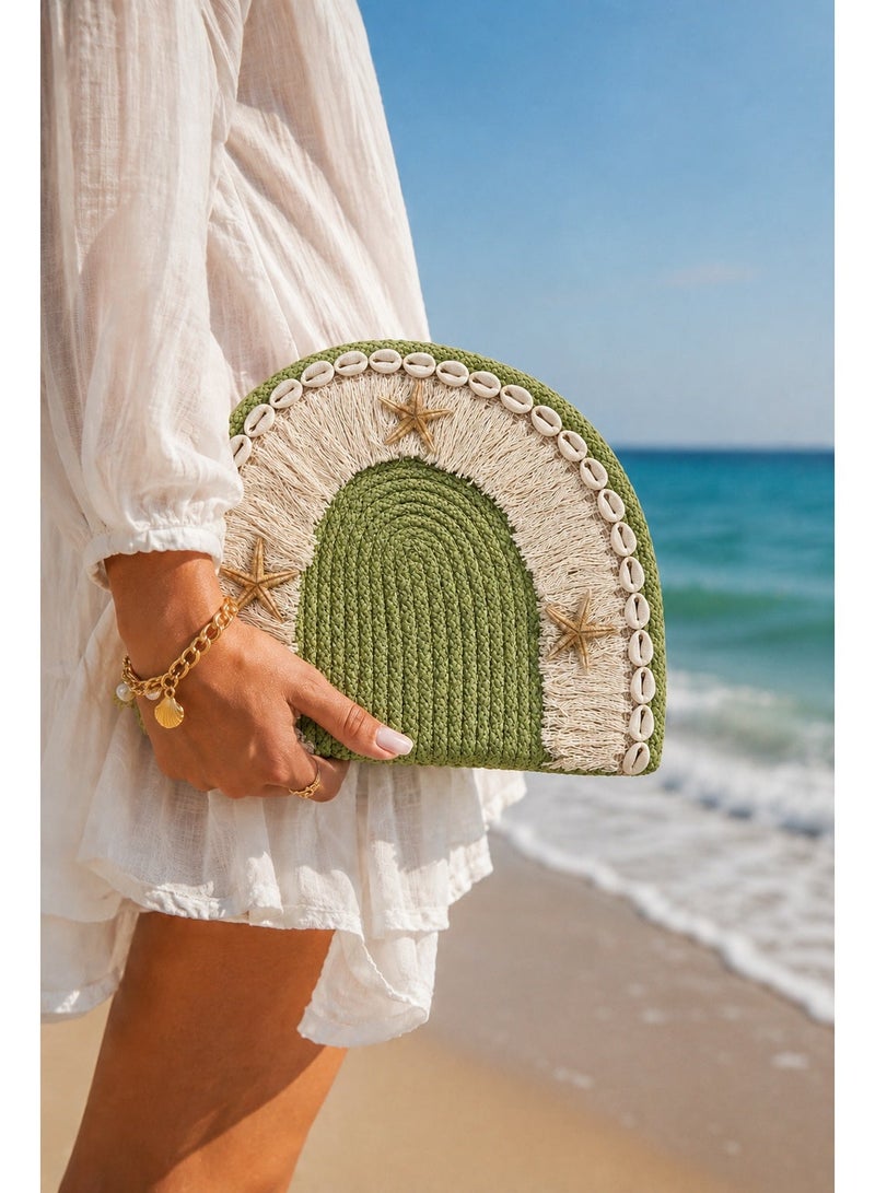 LIFESTYLISH Handbags Summer with a semi-circular design ZK-2 - Green - Image 1