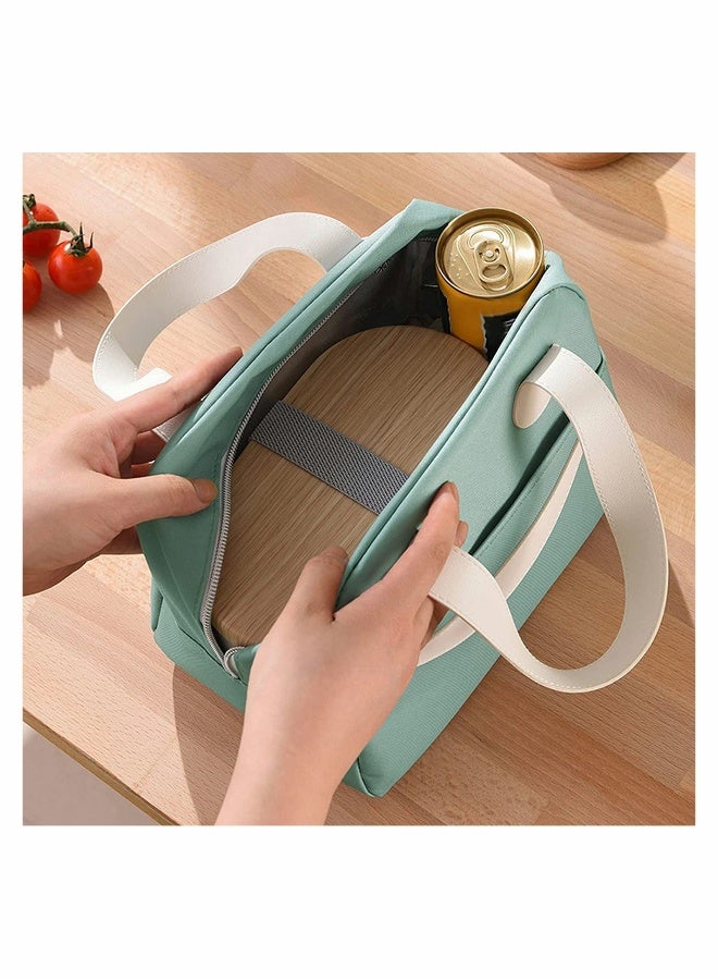 Lunch Bag for Womens and Mens, Reusable Insulated Cooler Lunch Bag (Blue) - Image 1