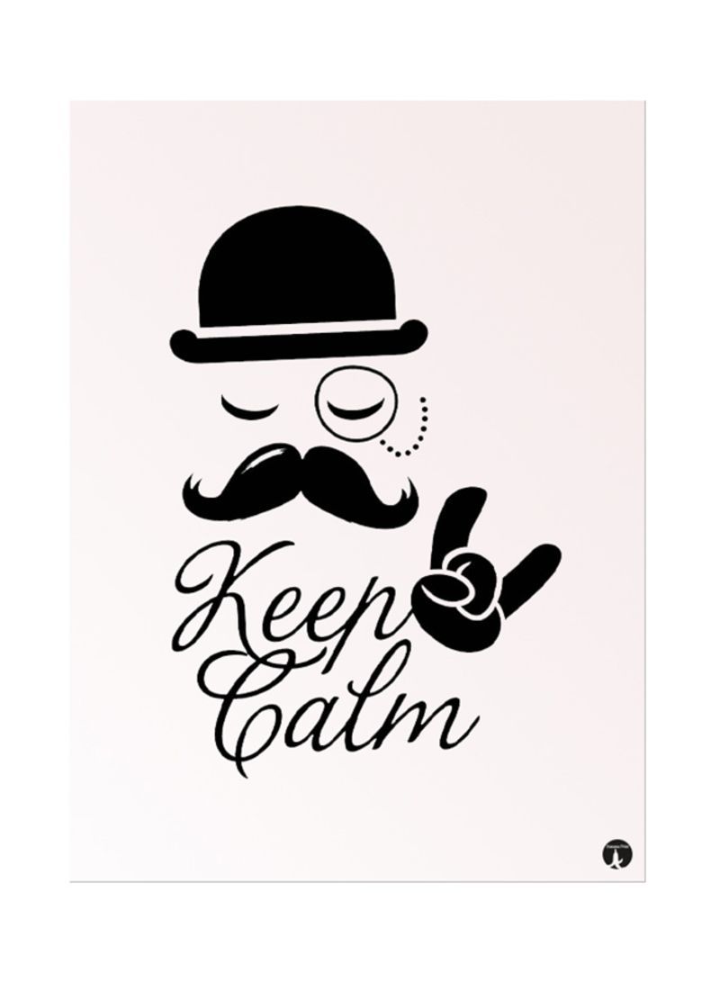 RKN Metal Plate Of English Phrases Poster Pink/Black