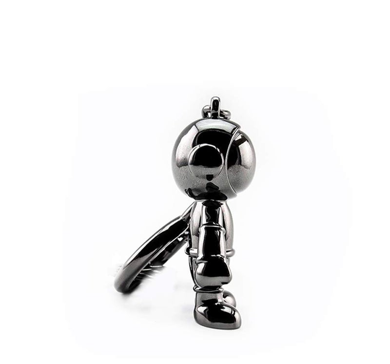 MUAMAX Black Spacemen Keychains for Men Creative Astronaut Car Key Chain Pendant Backpack Purse Charm Lucky Astronaut Keyrings - Image 4