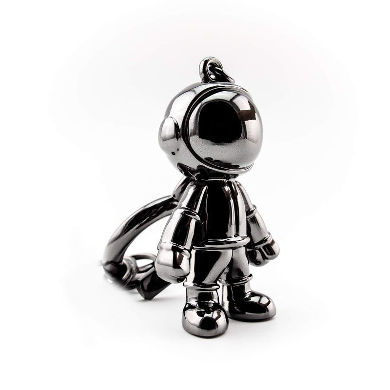 MUAMAX Black Spacemen Keychains for Men Creative Astronaut Car Key Chain Pendant Backpack Purse Charm Lucky Astronaut Keyrings - Image 3