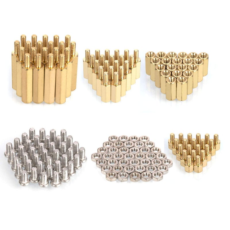 HanTof Raspberry Pi Installation Tool 160 Pcs/Lot M2.5 Series Hex Brass Spacer/Standoff + Nuts + Screws Raspberry Pi 3 Model B+(Plus) / 3B / Zero W Accessories Kit - Image 1