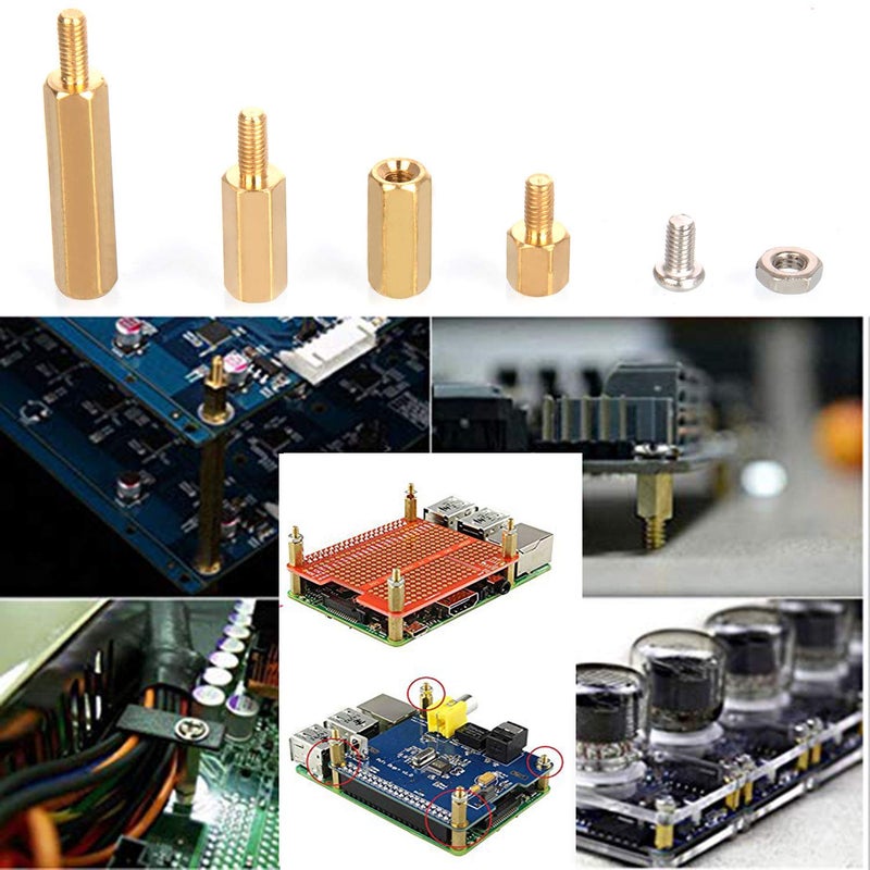 HanTof Raspberry Pi Installation Tool 160 Pcs/Lot M2.5 Series Hex Brass Spacer/Standoff + Nuts + Screws Raspberry Pi 3 Model B+(Plus) / 3B / Zero W Accessories Kit - Image 4