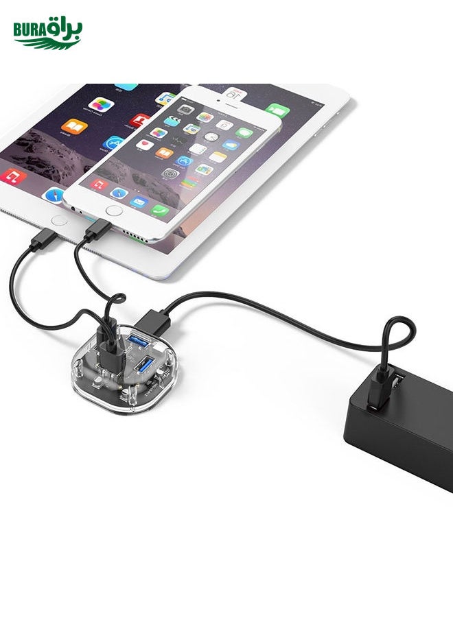 براق - ORICO H4U-U3 4-PORT PRASPARENT HUB - Image 1
