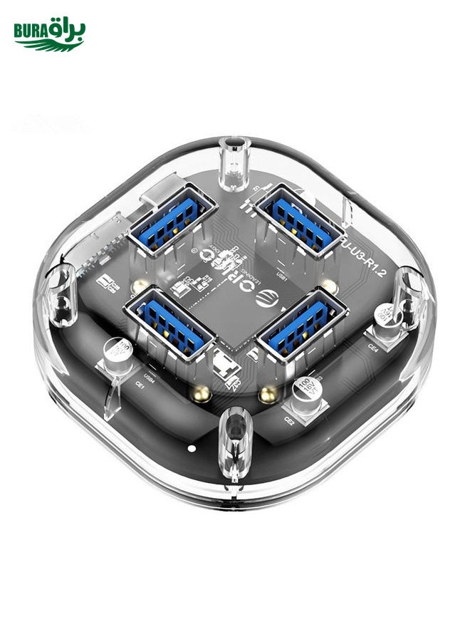 براق - ORICO H4U-U3 4-PORT PRASPARENT HUB - Image 1