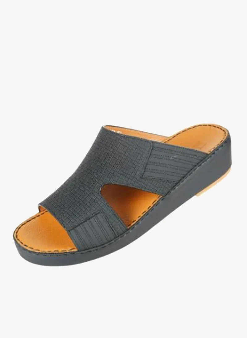 008-3500 Barjeel Mens Arabic Sandals  SP-104 Black