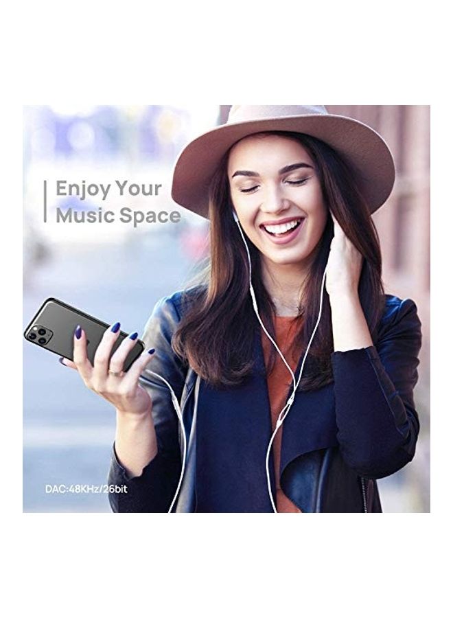 ديسوف أيكون طقم محول من منفذ Lightning إلى مقبس سماعة رأس مقاس 3.5 مم مكون من قطعتين أبيض - Image 4