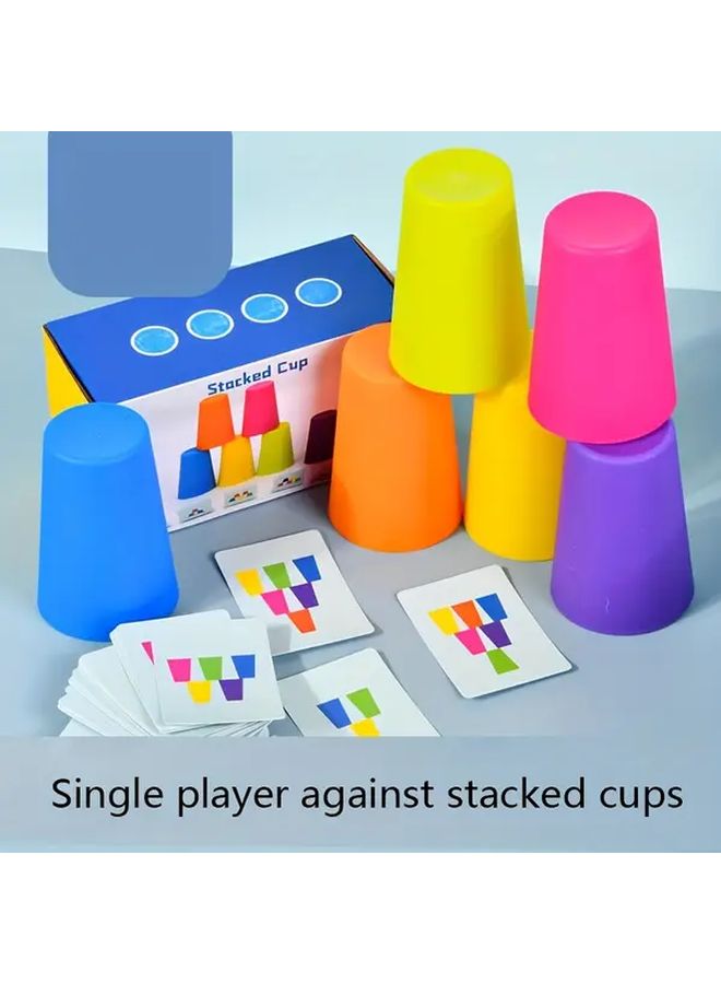 لعبة ألغاز تدريب إدراكي لفرز الأكواب الملونة ذات اللاعب الواحد - Image 2
