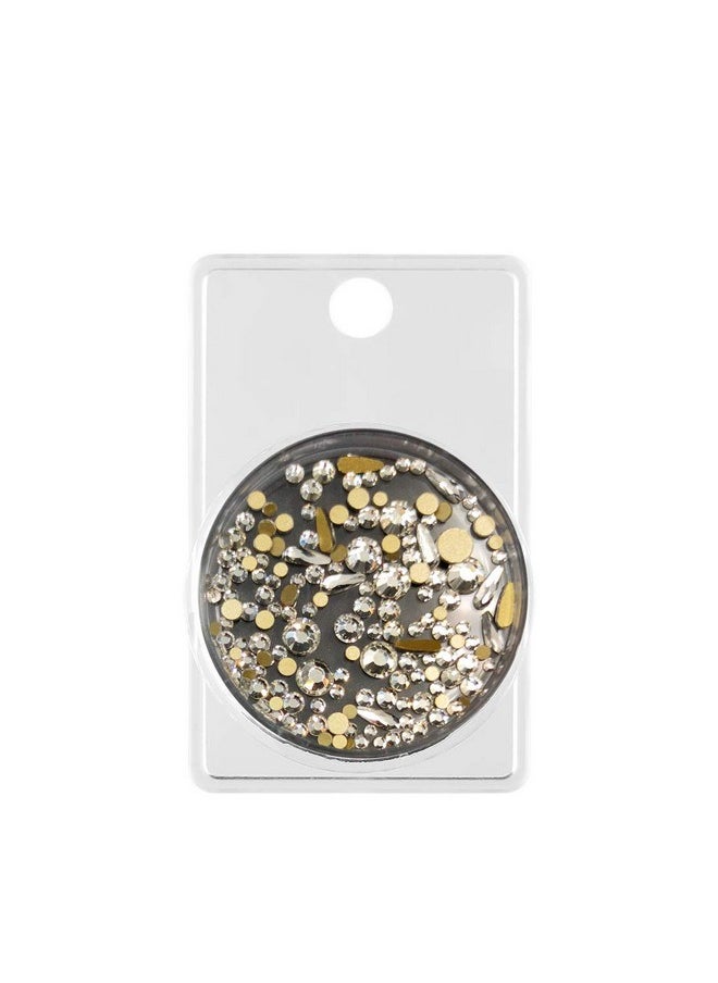 S.A.V.I 2 Packs Of Flat Bottom Ab Rhinestones Diamond Shiny Manicure Accessories Mixed Sizes For Nail Art Decoration, (11G Each) (Set - 5)  - Image 5
