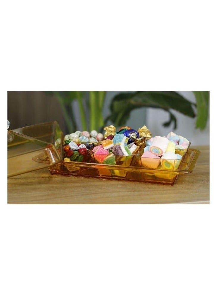Clear Acrylic Snack Holder Set Featuring Six Modular Bowls and Protective Cover Versatile for Mixed Snacks Dips Dry Fruits Candy - Image 4