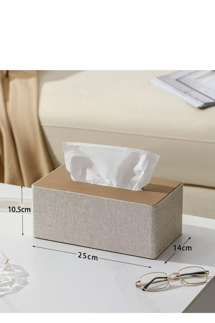 1pcs  tissue box, household daily use desktop tissue storage box, paper towel storage box, suitable for bedroom, living room and car, kitchen, home decoration, bathroom accessories - Image 1