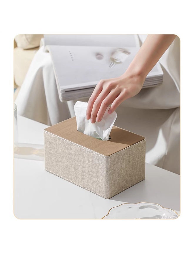 1pcs  tissue box, household daily use desktop tissue storage box, paper towel storage box, suitable for bedroom, living room and car, kitchen, home decoration, bathroom accessories - Image 3