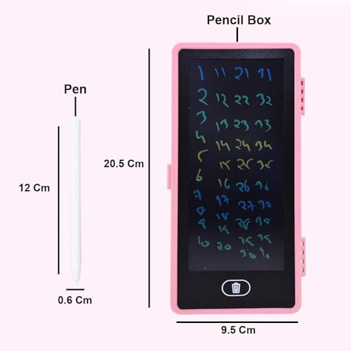 StapX 2-in-1 LED Pencil Box with LCD Writing Screen & Erase Button | Magical Smart Stationery Case for Kids | Birthday Party Return Gift | School Pencil Case for Boys & Girls (Multicolor) - Image 4