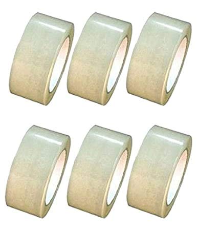 Generic Shree Ganesh Cello Tape 2 Inch/ 48mm X 50Metres - Pack of 6 (Transparent) 