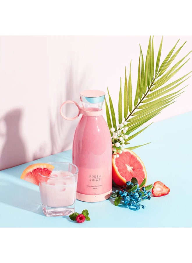 SHOPI - Portable Blender Personal Size Blender, Personal Juicer with USB Wireless Rechargeable, Cordless Juicer Personal Blender, Mini Mixer (Pink) - Image 1