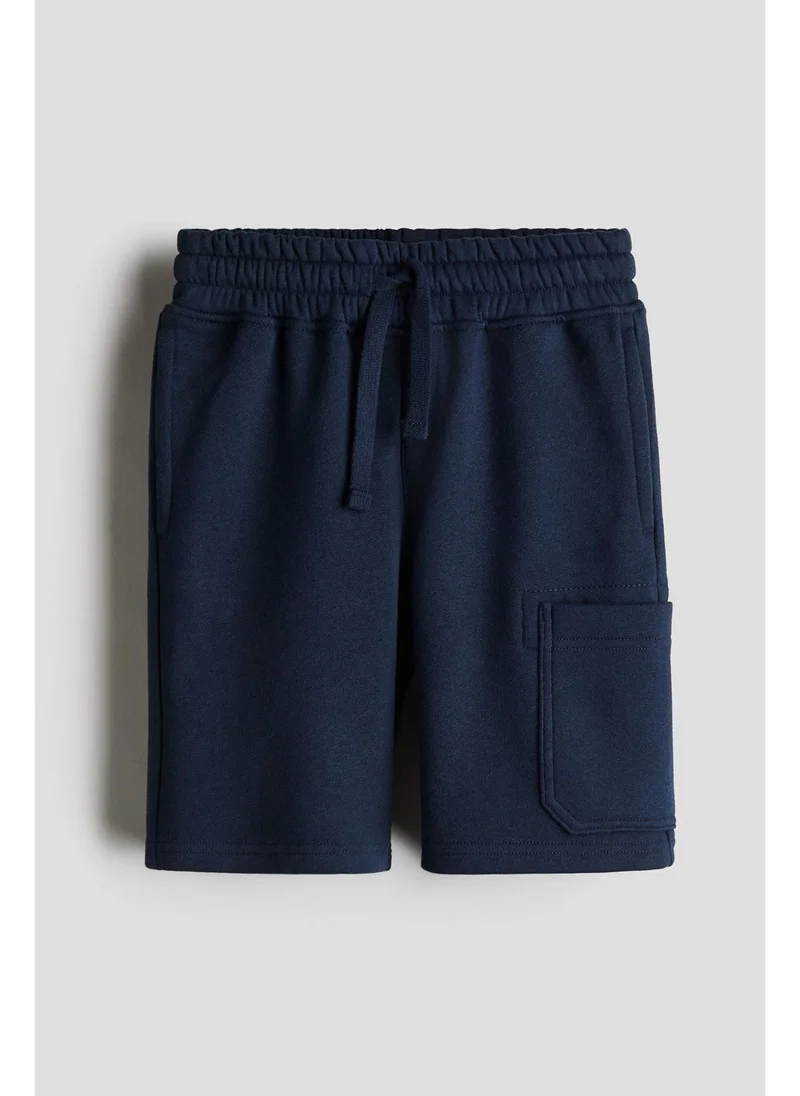 H&M Brushed-inside cargo sweatshorts