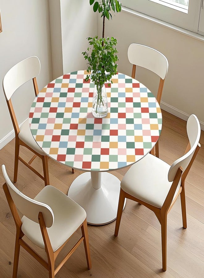 ReWallpaper ورق حائط ReWallpaper بتصميم مربعات ورق حائط لاصق قابل للإزالة بنمط شبكي عتيق لغرفة النوم والحضانة والخزائن والأرفف وبطانة الأدراج وديكورات منزلية 17.5 بوصة × 10 أقدام - Image 3