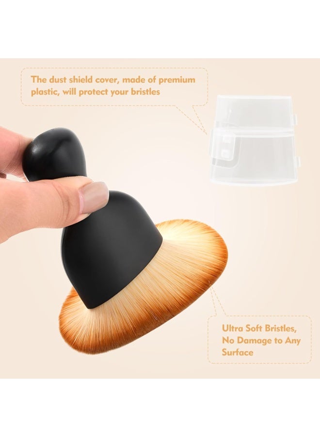 jaexest 2-Pack Car Interior Cleaning Brushes with Ultra Soft Bristles, Synthetic Fiber Curved Design for Vehicle Dash, Vents & Seats, Reusable Multi-Color Detailing Brush Set (4x2x0.63 inches) - Image 5