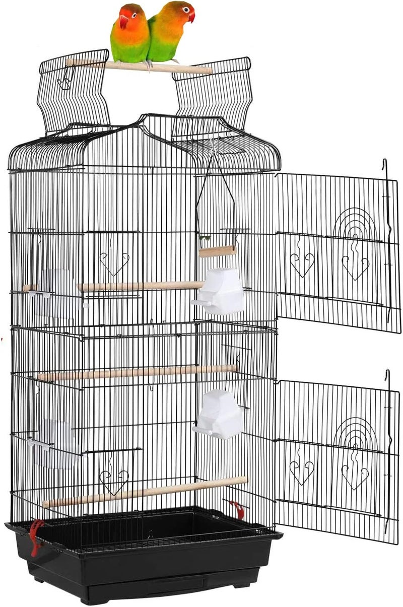 Mcage Large 36-Inch Portable Bird Flight Cage for Canary Parakeet Cockatiel Lovebird Finch Small Parrot Budgies Travel Bird Cage - Image 1