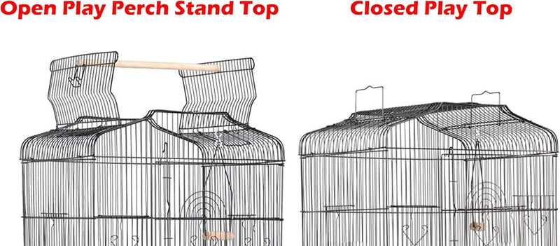 Mcage Large 36-Inch Portable Bird Flight Cage for Canary Parakeet Cockatiel Lovebird Finch Small Parrot Budgies Travel Bird Cage - Image 3