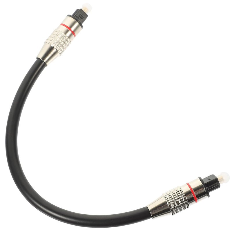 Amosfun Digital Audio Optical Cable 0.2m Od6.0 Male to Male Cord for Home Theater Sound Bar and Game Console Optical Audio Connection - Image 1