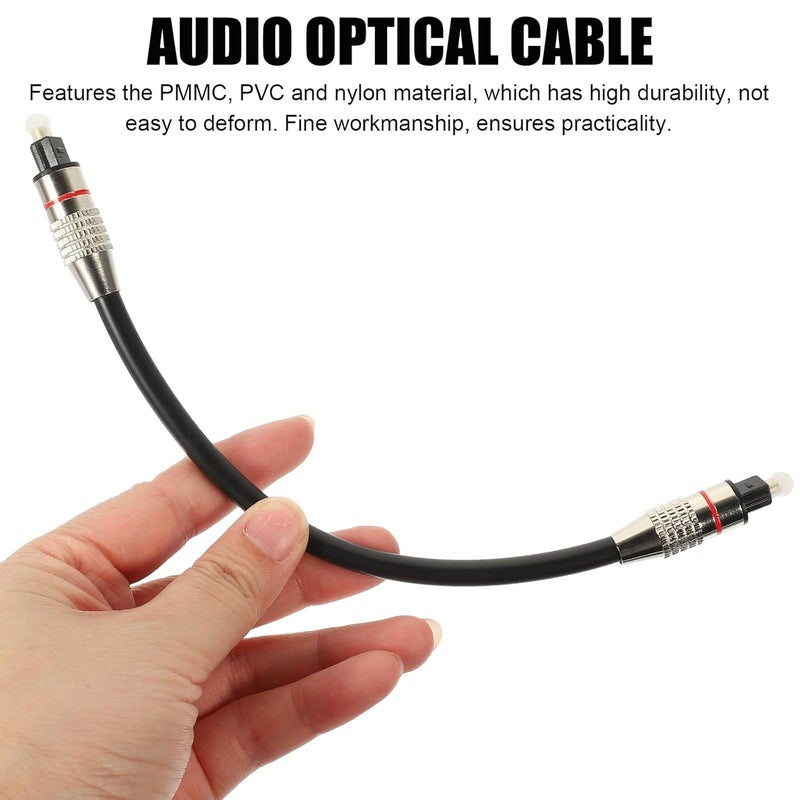 Amosfun Digital Audio Optical Cable 0.2m Od6.0 Male to Male Cord for Home Theater Sound Bar and Game Console Optical Audio Connection - Image 4