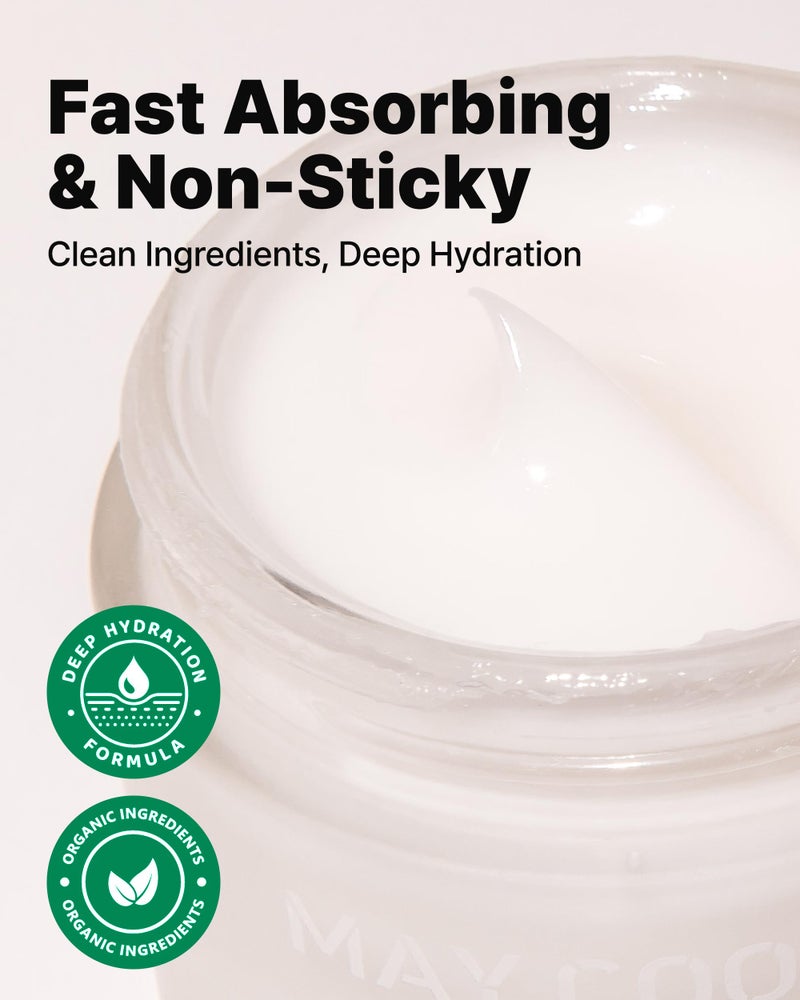 MAY COOP Raw Moisturizer Face Cream â€“ Daily Hydrating Cream with Maple Sap for Deep Hydration, Softening & Nourishing - Korean Skincare, Vegan Clean Beauty, 2.8oz. - Image 5