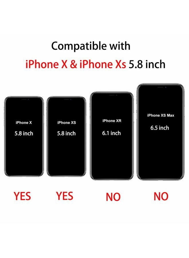 TENOC Case Compatible with Apple iPhone X/10 iPhone Xs, Crystal Clear Soft TPU Cover Full Protective Bumper - Image 2