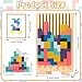 Fantspati Wooden Stacking Puzzle Toy Montessori Toys for 3 Year Old Wooden Brain Teaser Puzzles 3D Russian Blocks Educational Gift for Boys and Girls Brain Teaser Activity for Home Decor Toys Games - Image 4