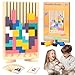 Fantspati Wooden Stacking Puzzle Toy Montessori Toys for 3 Year Old Wooden Brain Teaser Puzzles 3D Russian Blocks Educational Gift for Boys and Girls Brain Teaser Activity for Home Decor Toys Games - Image 2