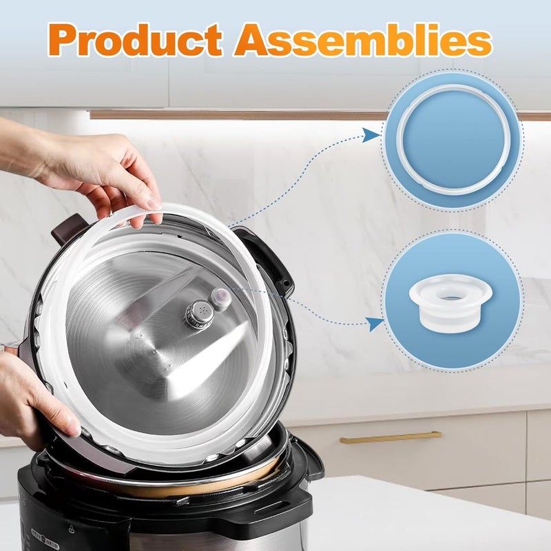 Vipdrive 3 Pack Silicone Sealing Rings for Instant Pot 3 Qt, Inner Pot Seal Ring, Replacement Seal Gasket for Instant Pot 3 Qt, Food-Grade Silicone Sealing Rings - Image 5