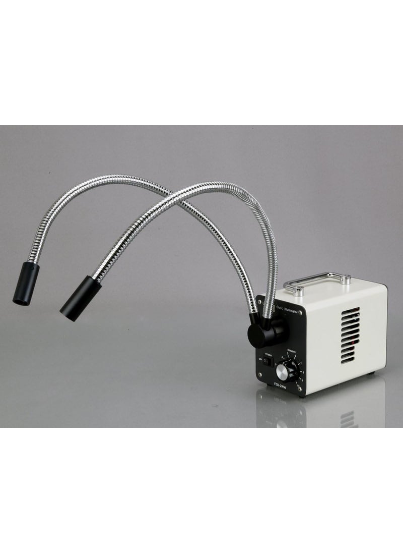 AmScope AmScope LED50WYR 50W LED Fiber Optic OY Light Microscope Illuminator  - Image 3