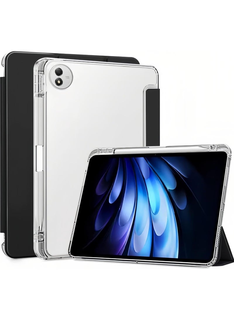 غطاء متوافق مع VIVO Pad5 Pro 13-inch 2025 - غطاء TPU فائق الرقة مع حامل قلم، وظيفة الإيقاظ/الإسبات التلقائي، تصميم شفاف صلب مع حامل مدمج - Image 1