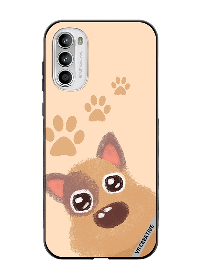 VR CREATIVE Protective Case Cover For Motorola Moto G82 Cute Doggie Design Multicolour - Image 1