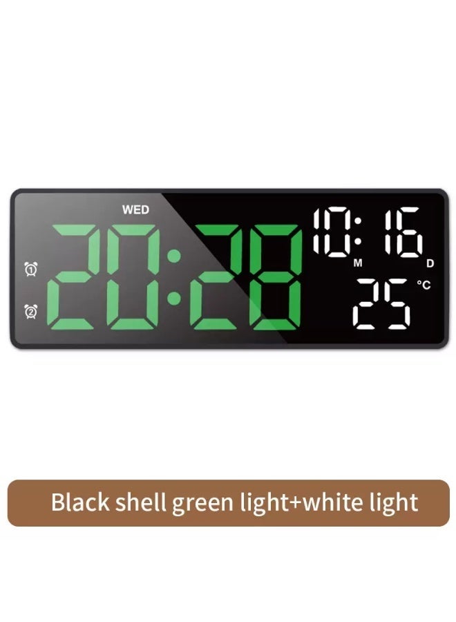 LED Digital Alarm Clock Touch Control Large Display Dual Power battery and plug-in dual-use Desk Clock with Temperature Display - Image 1