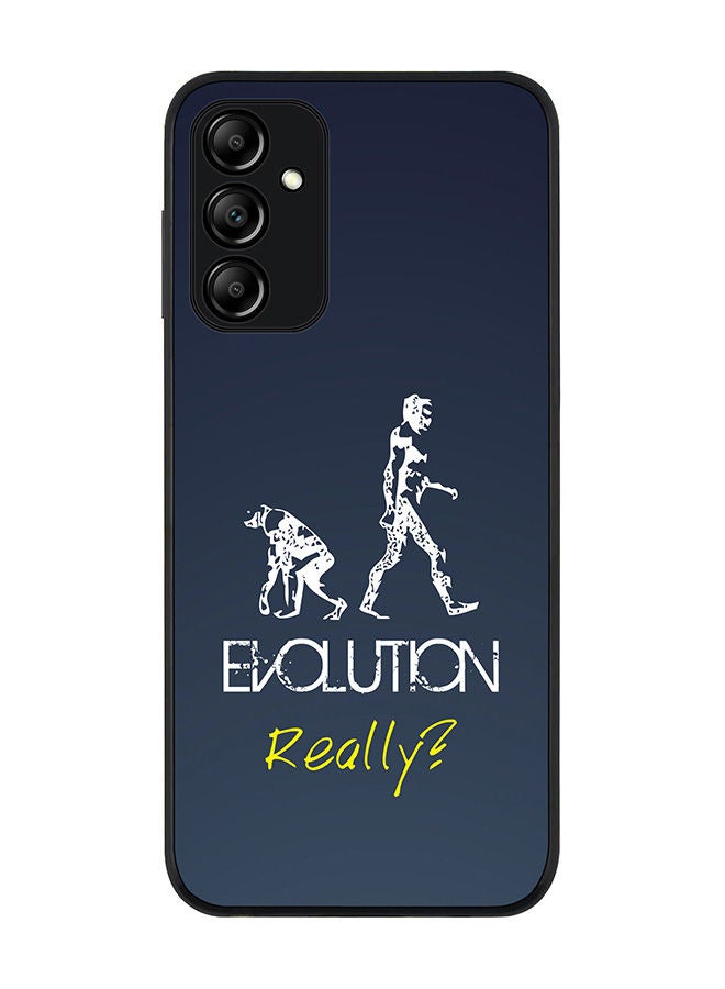 Stylizedd Rugged Black edge case for Samsung Galaxy M14 5G Slim fit Soft Case Flexible Rubber Edges Anti Drop TPU Gel Thin Cover -  Evolution Really (Grey) - Image 1