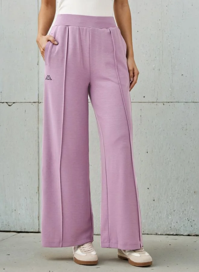 Kappa Kappa Women Wide Leg Soft Touch Track Pants with Pockets