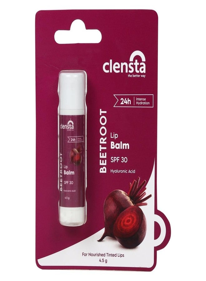 Clensta بلسم شفاه كلينستا من الشمندر مع حمض الهيالورونيك SPF 30 مع الشمندر وحمض الهيالورونيك للترطيب، يرطب ويخفف الشفاه الداكنة للنساء والرجال 5 جرام (عبوة من 2) - Image 2
